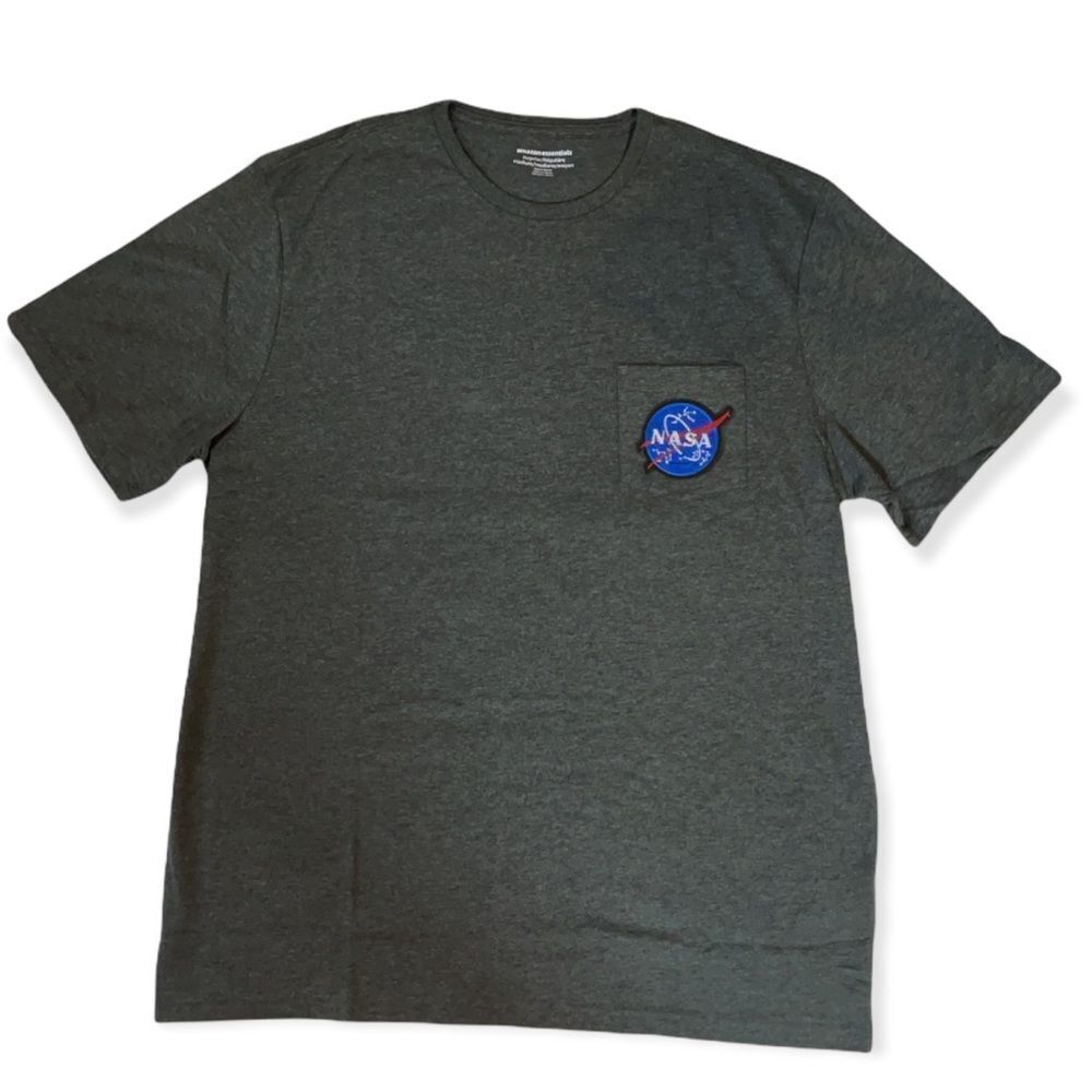 NWT Wool + Pepper Co. NASA Unisex Pocket Tee - Available in Black, Gray, White - Picture 4 of 9